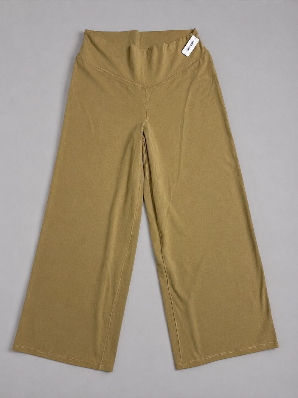Old Navy Active Wide Leg Pants XL Beige Extra High Rise Go-Dry StretchYoga Pants